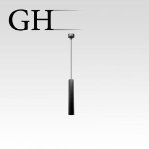 GH - H1021 B - XL 60CM GU10  علاقي مفرد اسود اسطواني