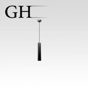 GH - H1021 B - XL 50CM GU10  علاقي مفرد اسود اسطواني