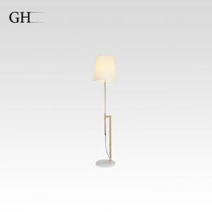 GH - F3046 - ستاند اباجوره مودرن ذهبي غطاء ابيض