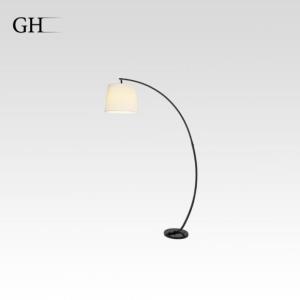 GH - F 6620 - ستاند اباجوره قوس مودرن اسود  غطاء ابيض